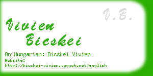 vivien bicskei business card
